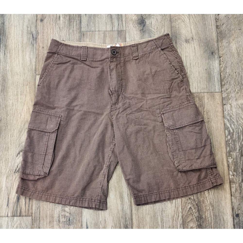 Vintage Y2K OP Ocean Pacific Brown Cargo Shorts Surf Skate - Men's Size 36